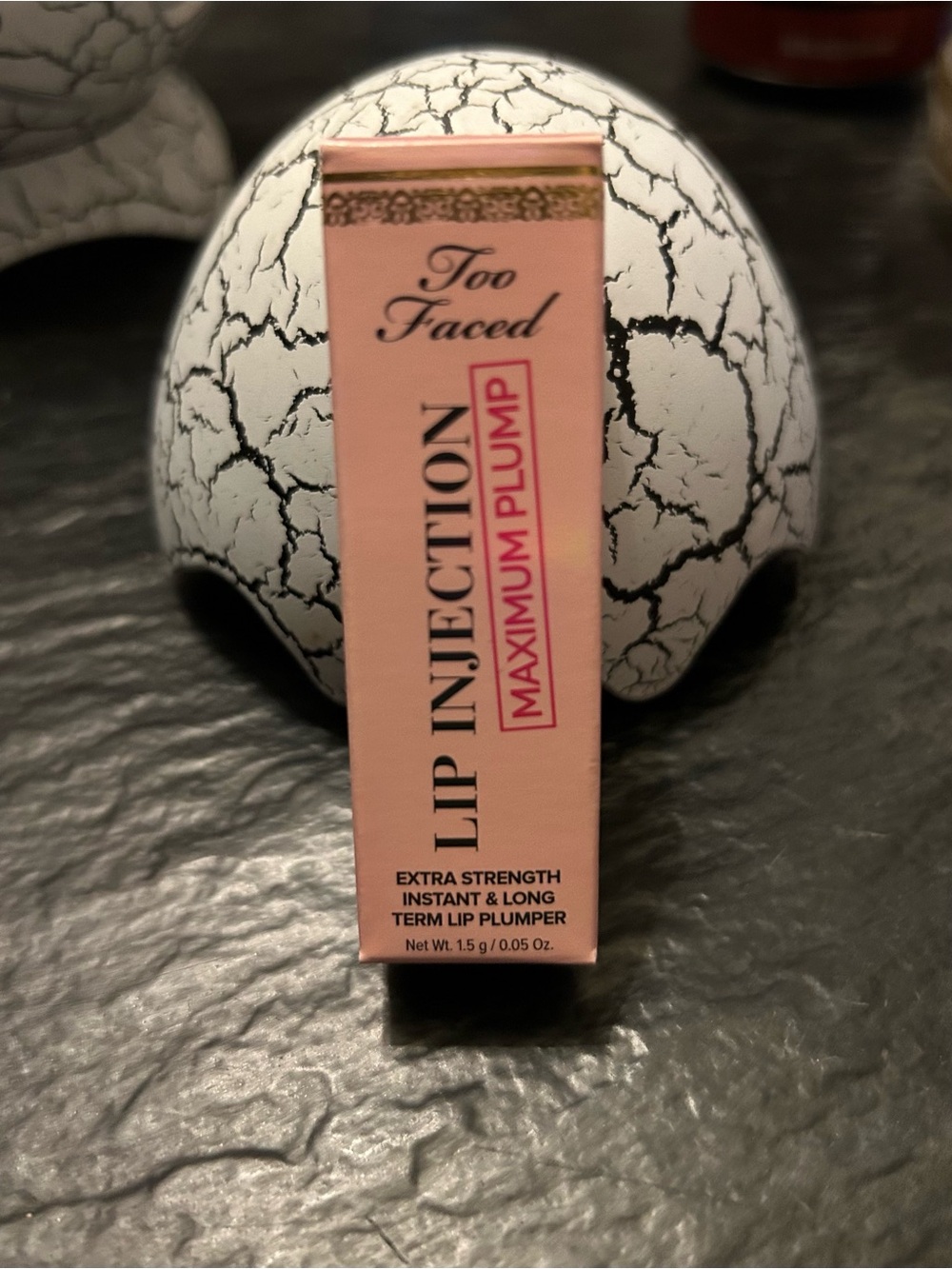 Too Faced Lip Injection Maximum Plump Lip Plumper — Pink Peach Box